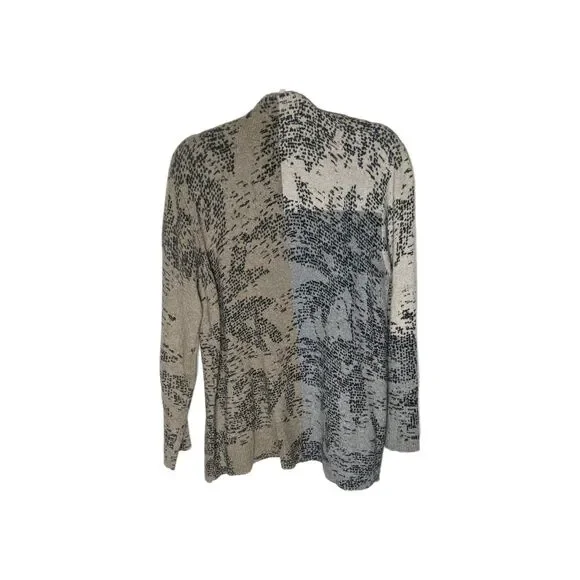 NIC + ZOE Cozy Up Stamped Sweater Sz XL Neutral Mock Neck Comfy Super Soft Lagen - Picture 8 of 10